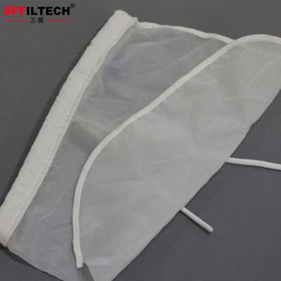 Nut Milk Filtering Bags/Nylon 100 Micron Sieve Mesh Liquid Filter Bag with Drawstring